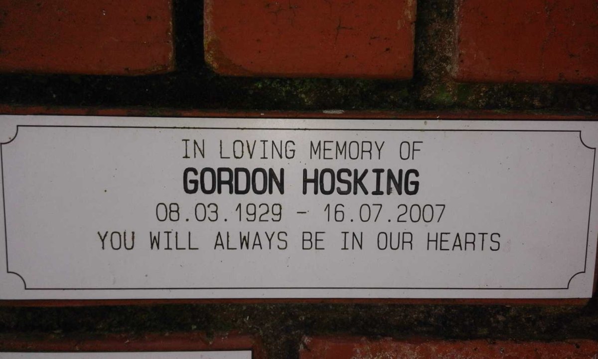HOSKING Gordon 1929-2007