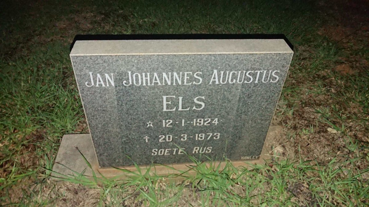 ELS Jan Johannes Augustus 1924-1973