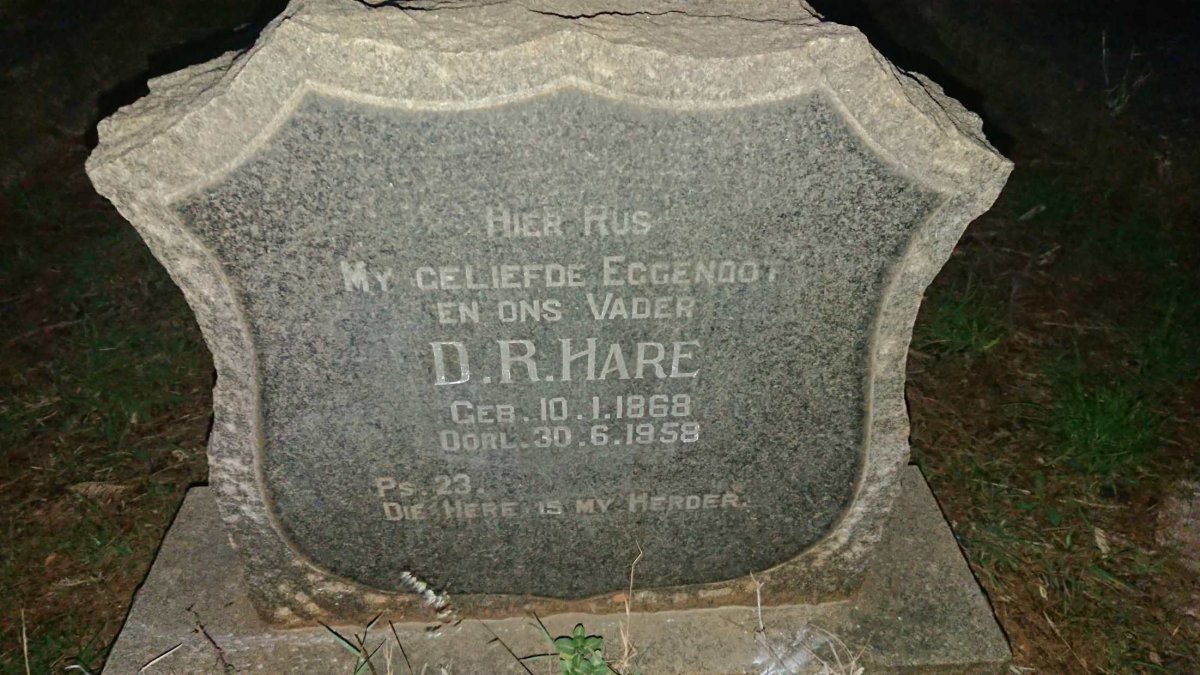 HARE D.R. 1868-1958