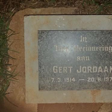 JORDAAN Gert 1914-1979