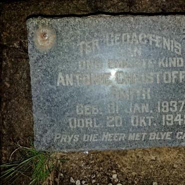 SMITH Antonie Christoffel 1937-1948