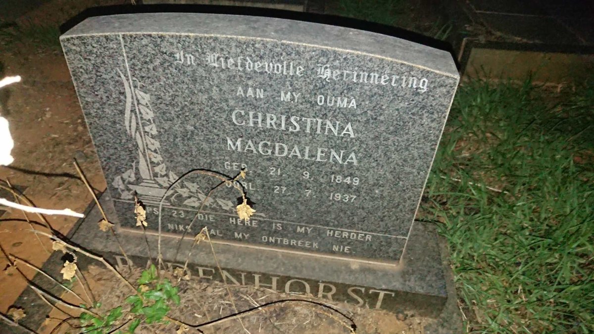 BADENHORST Christina Magdalena 1849-1937