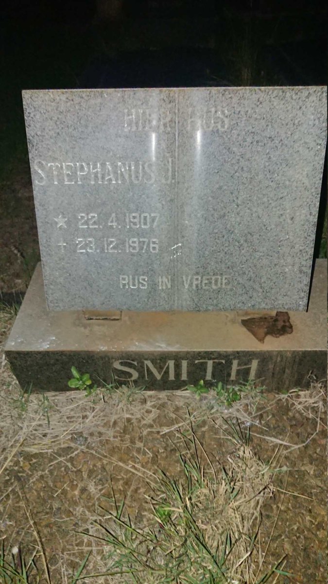 SMITH Stephanus J. 1907-1976