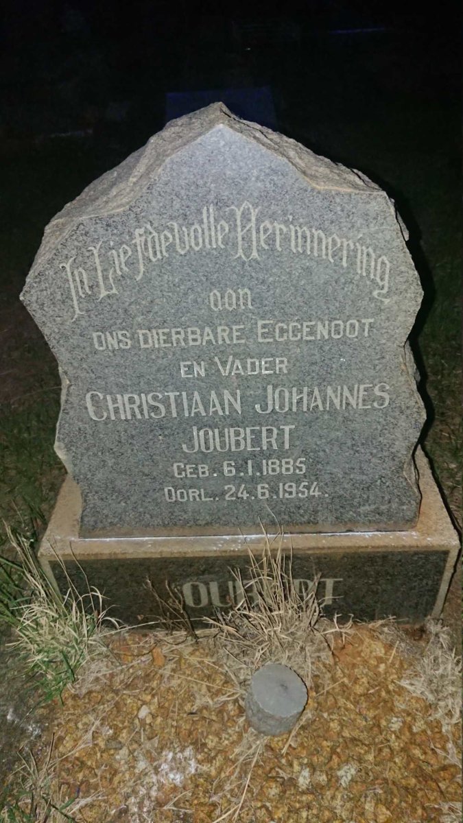 JOUBERT Christiaan Johannes 1885-1954