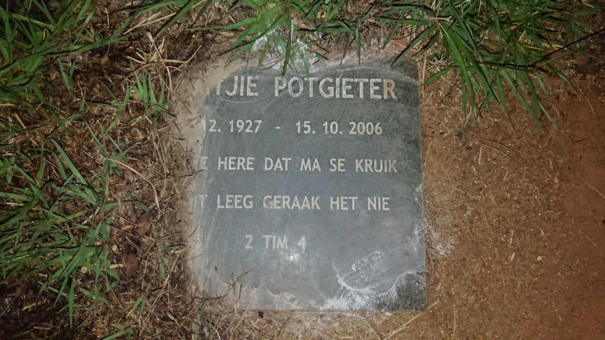 POTGIETER ?jie 1927-2006