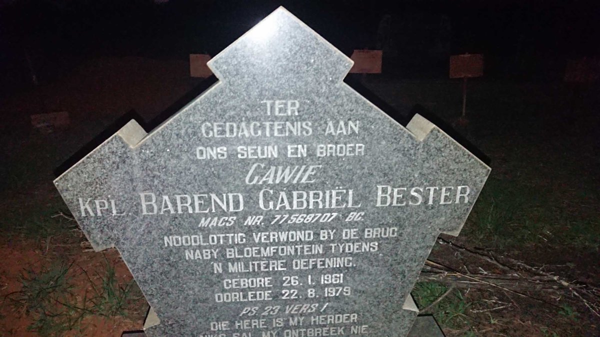 BESTER Barend Gabriel 1961-1979