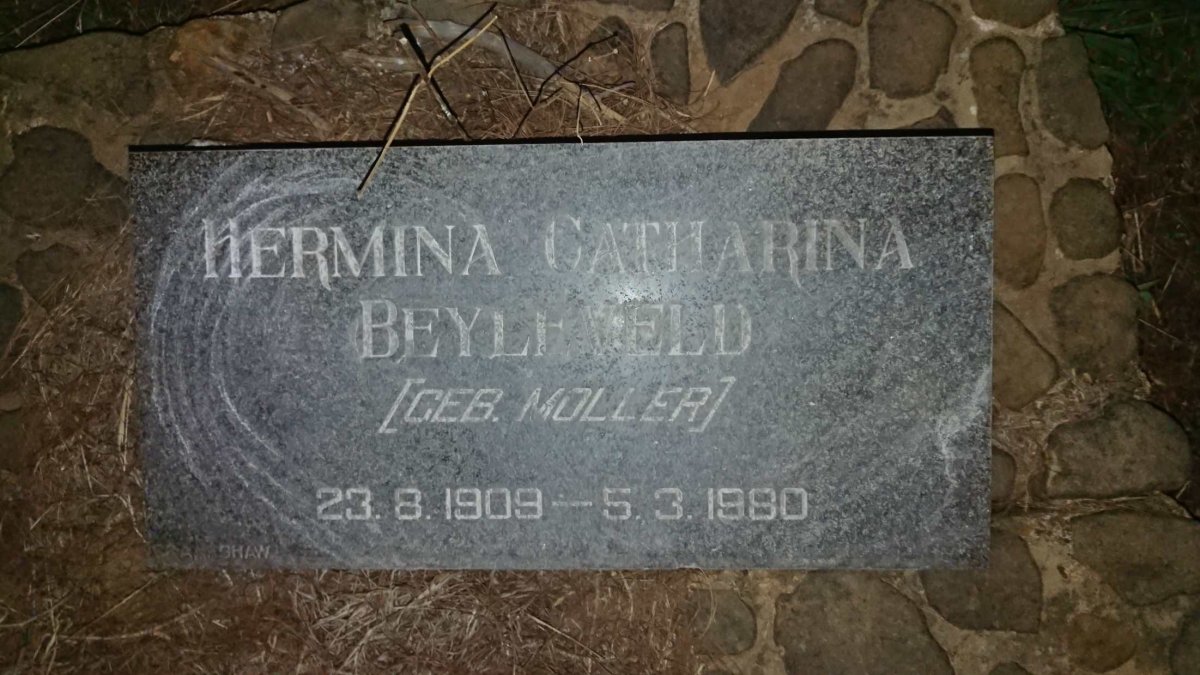 BEYLEVELD Hermina Catherina nee MOLLER 1909-1980