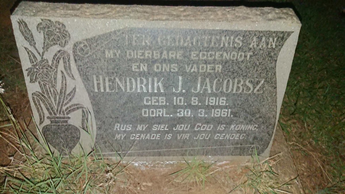 JACOBSZ Hendrik J. 1916-1961