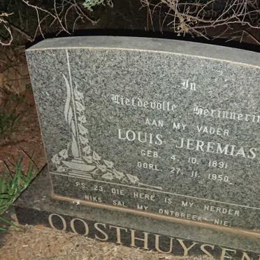 OOSTHUYSEN Louis Jeremias 1891-1950