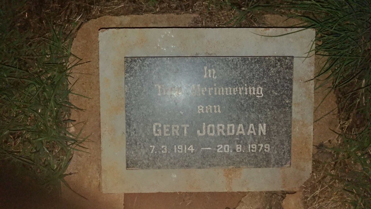JORDAAN Gert 1914-1979