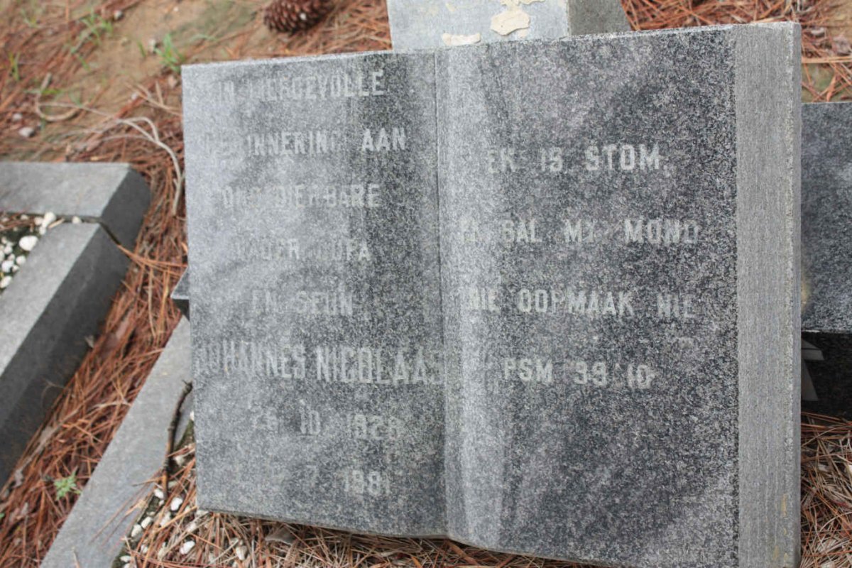 ? Johannes Nicolaas 1928-1981