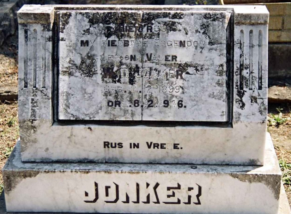 JONKER W.D. 1899-1946