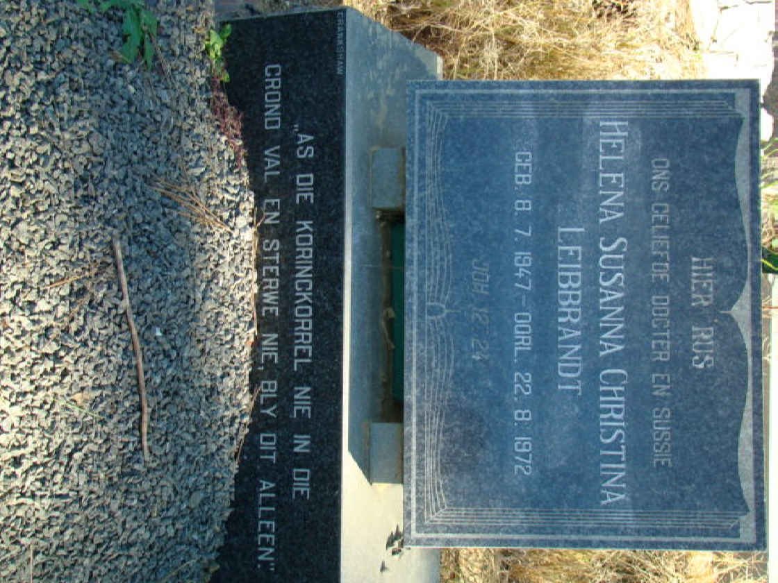 LEIBBRANDT Helena Susanna Christina 1947-1972