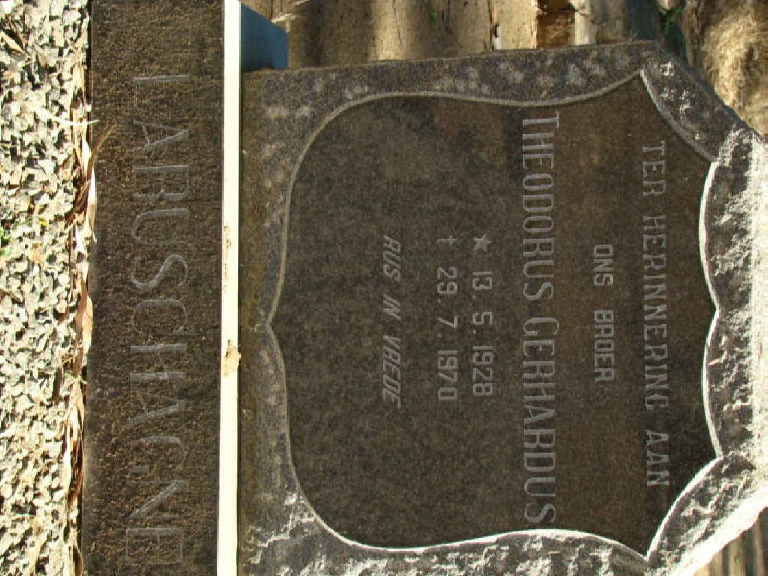 LABUSCHAGNE Theodorus Gerhardus 1928-1970