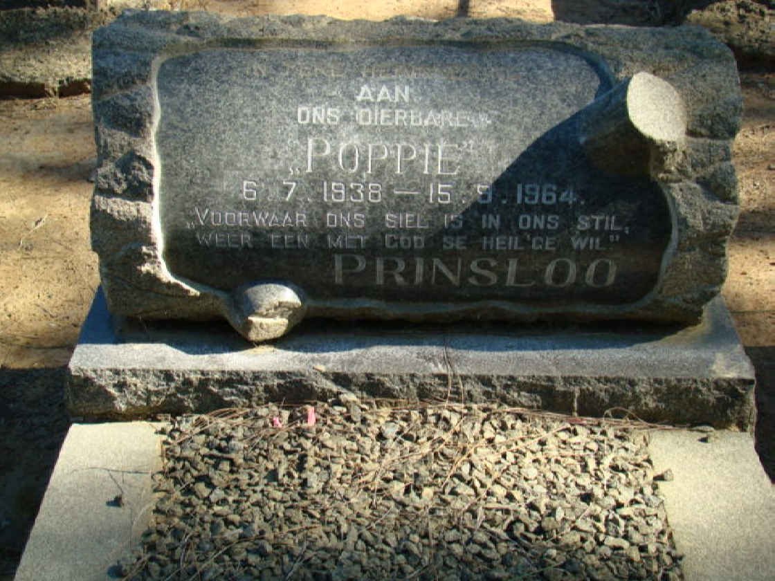 PRINSLOO Poppie 1938-1964