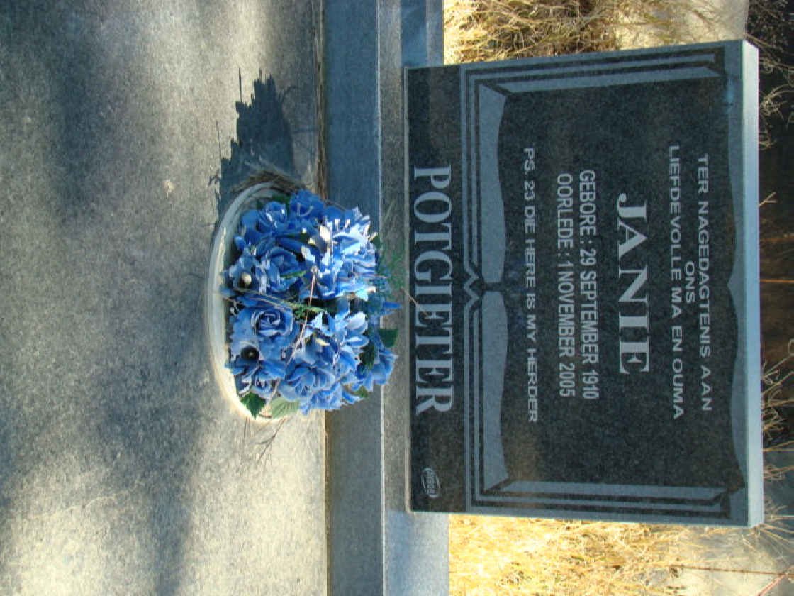 POTGIETER Janie 1910-2005