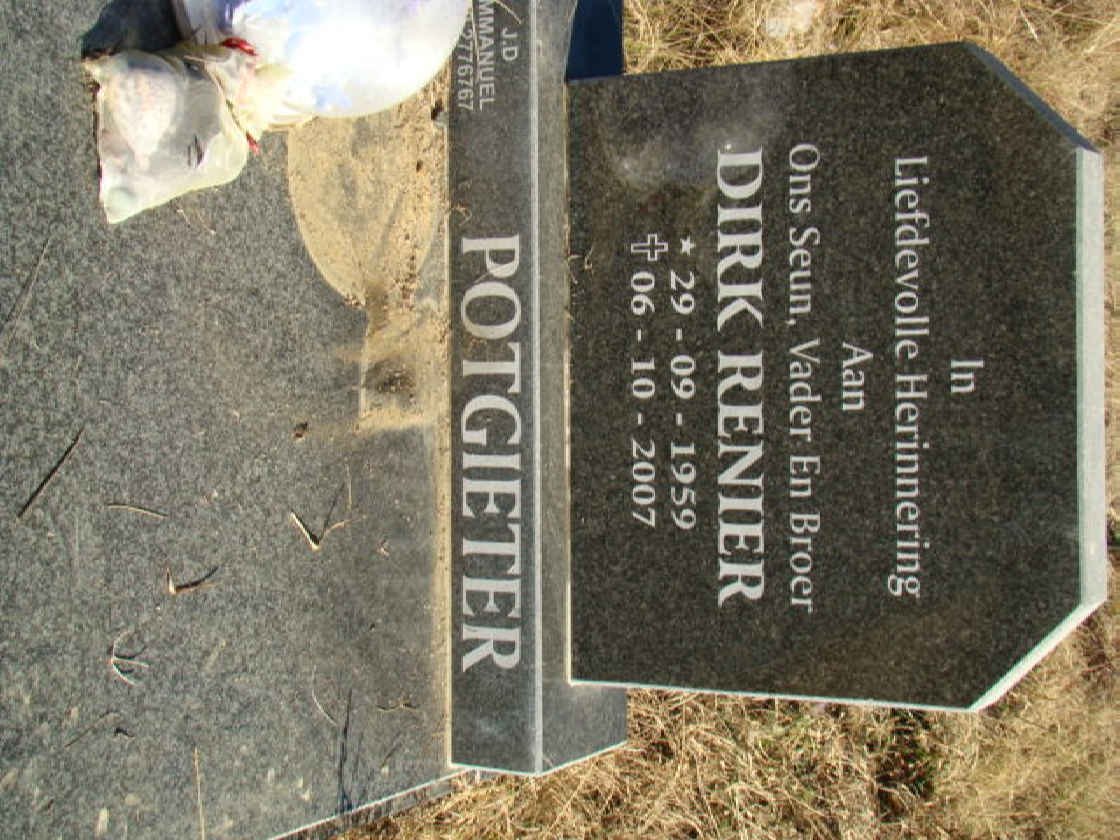 POTGIETER Dirk Renier 1959-2007