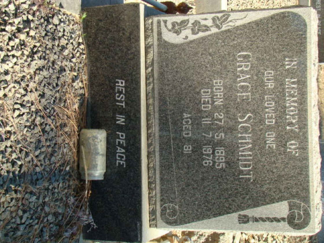 SCHMIDT Grace 1895-1976