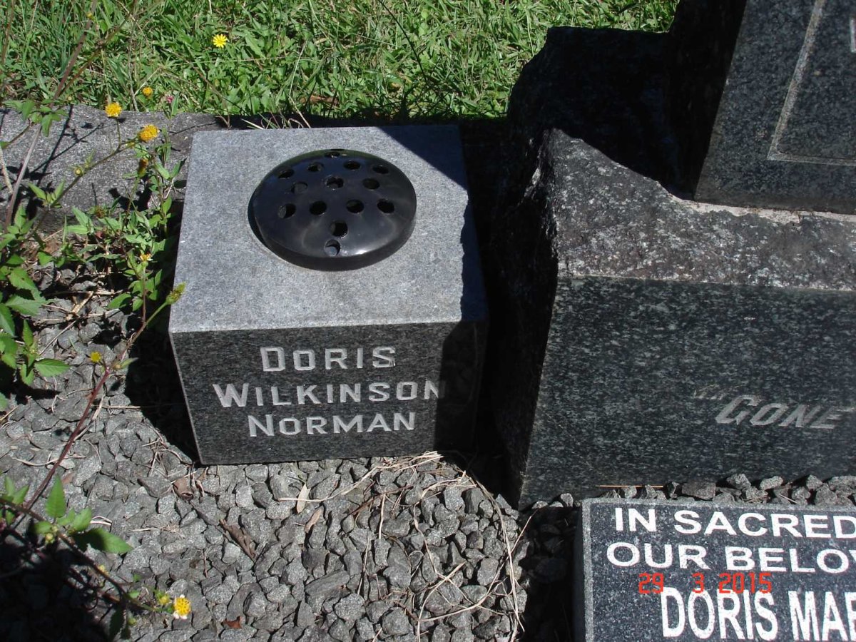 WILKINSON Norman Clifford 1908-1985 &amp; Doris Mabel FREEMAN 1908-1964