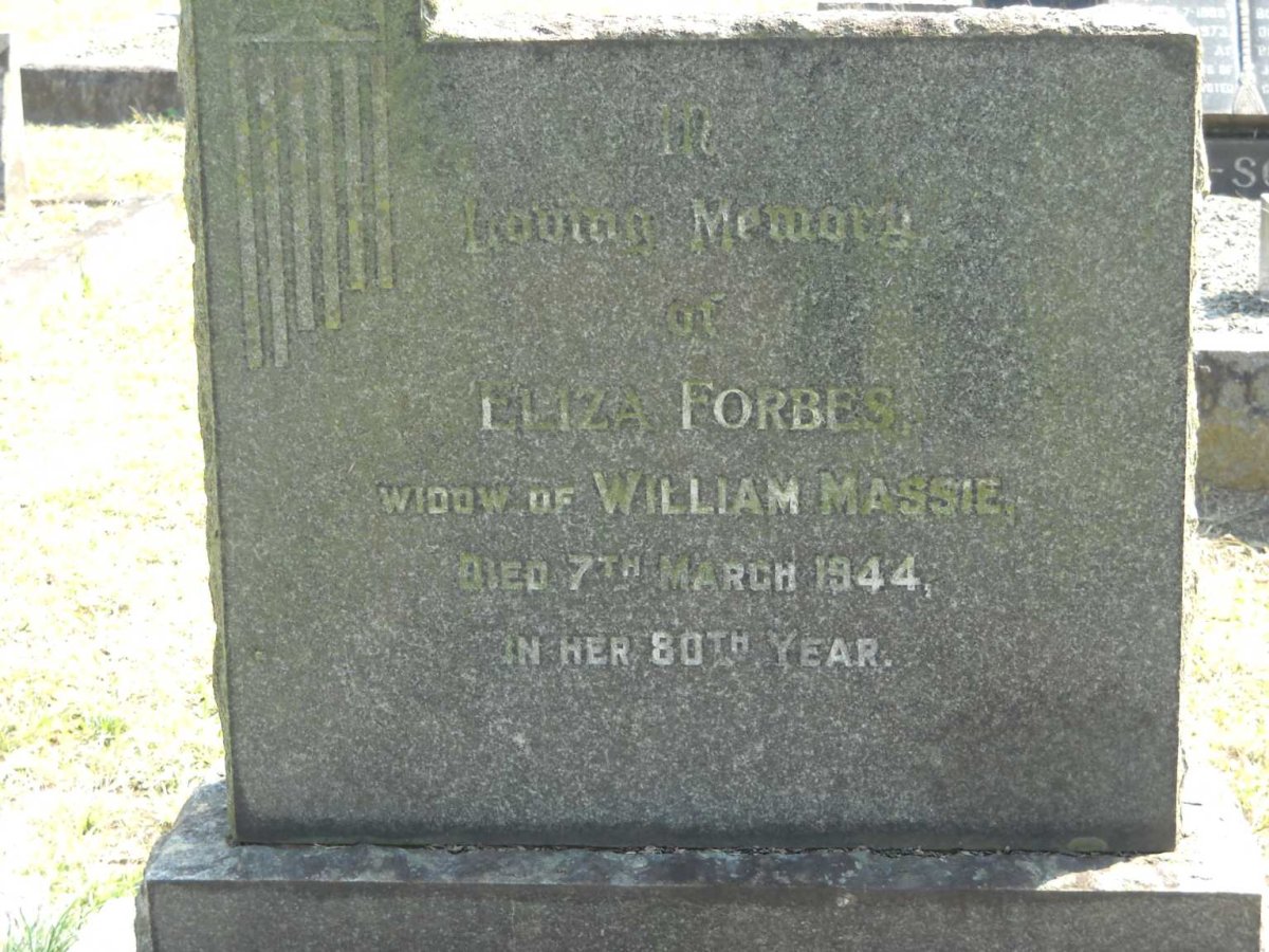 MASSIE Eliza Forbes -1944