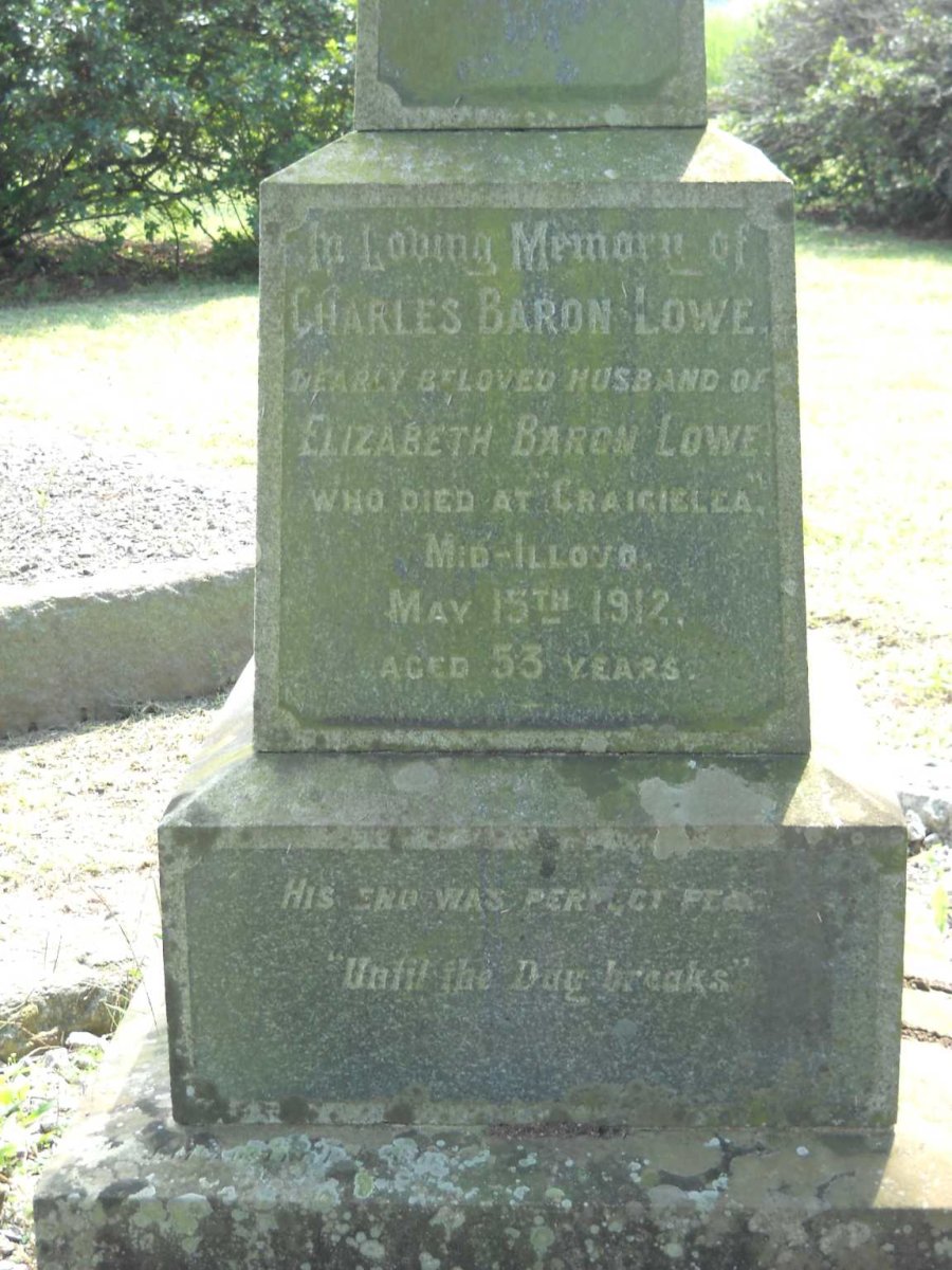 LOWE Charles, BARON -1912