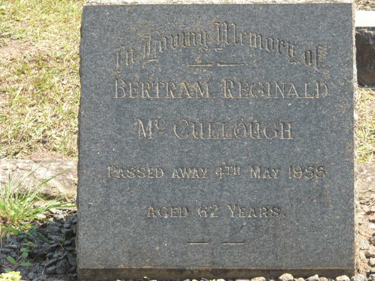 McCULLOUGH Bertram Reginald -1955