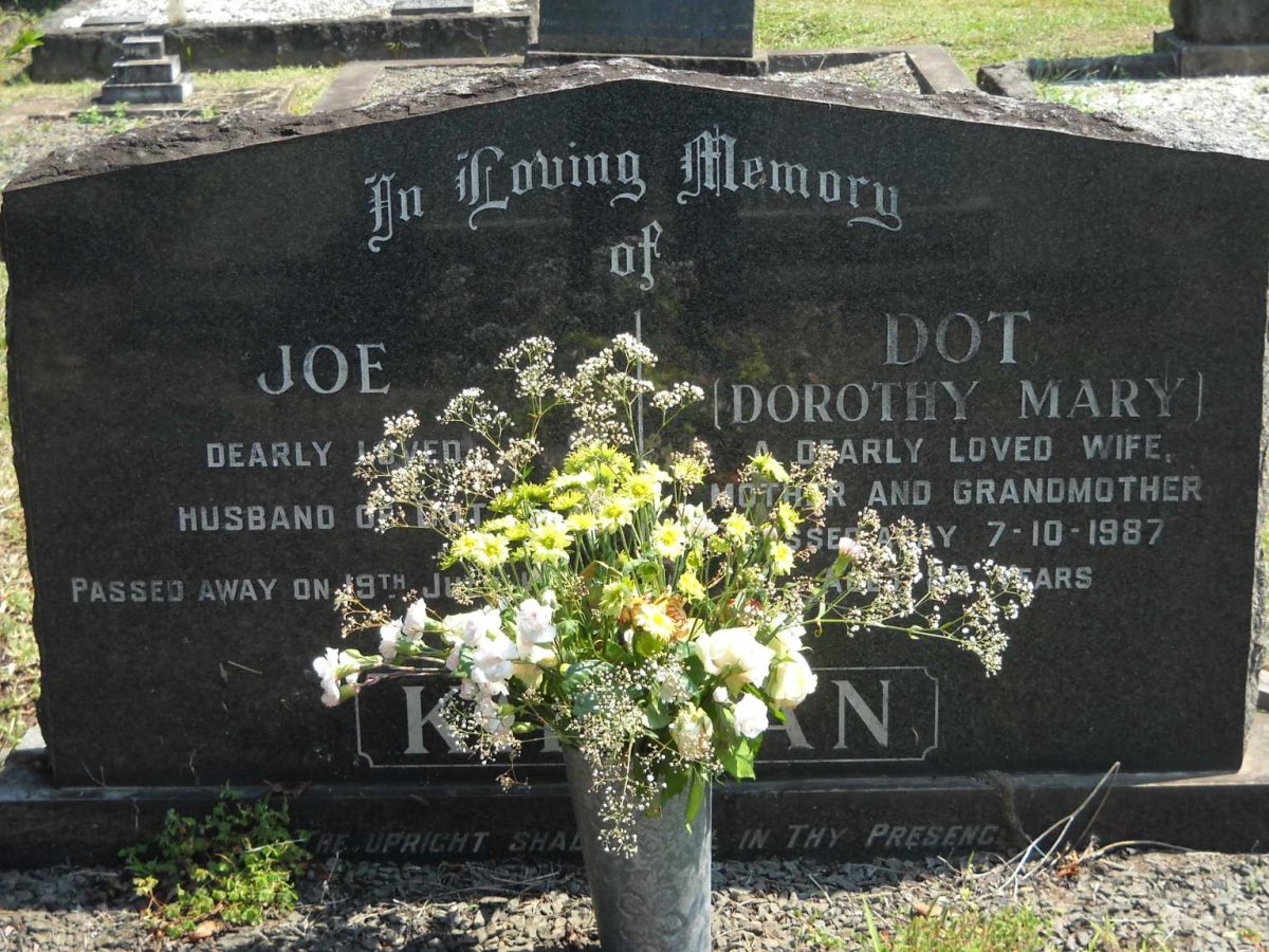 KIERAN Joe -1974 &amp; Dorothy Mary -1987