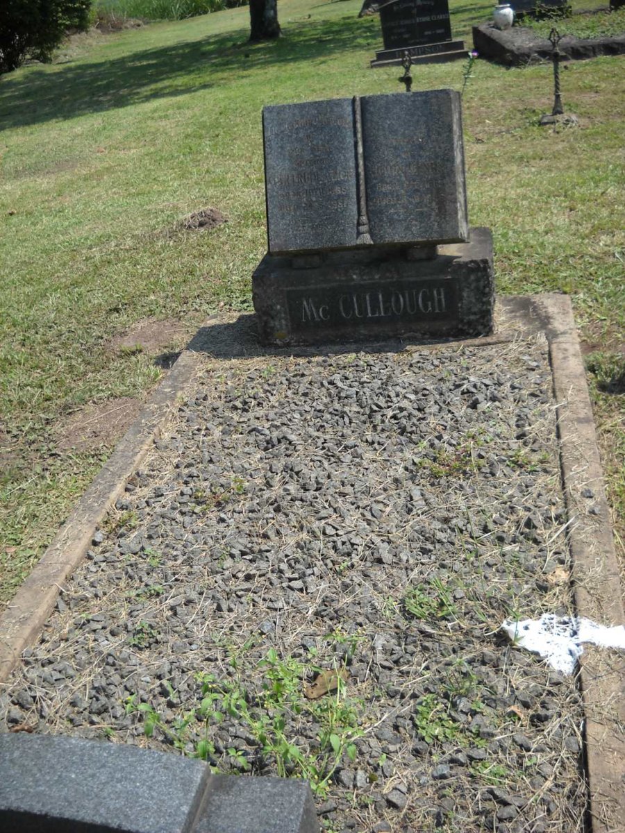 McCULLOUGH John Henry 1865-1946 &amp; Gertrude Alice 1865-1951