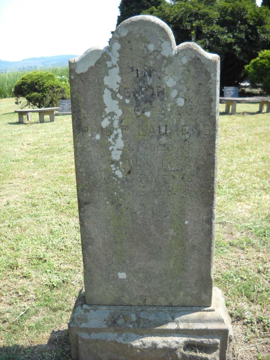 LAURENS Philip -188?