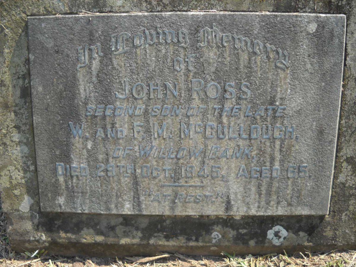 McCULLOUGH John Ross -1945