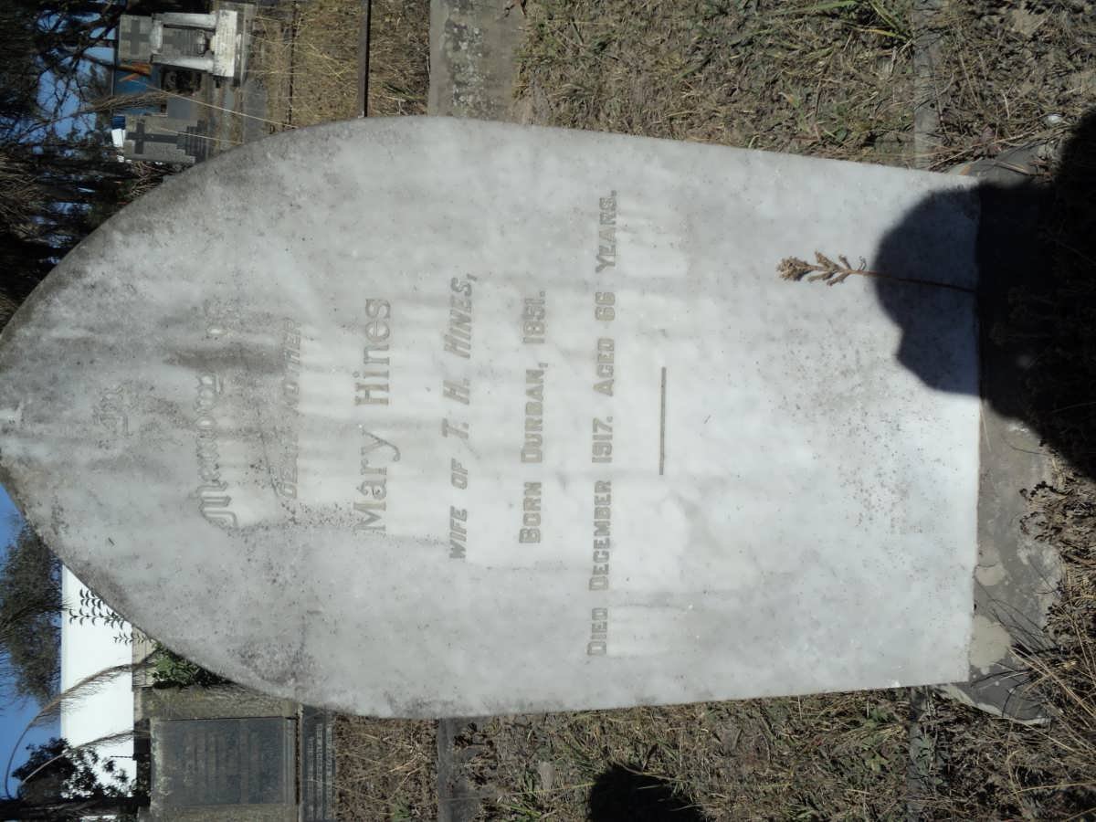 HINES Mary 1851-1917