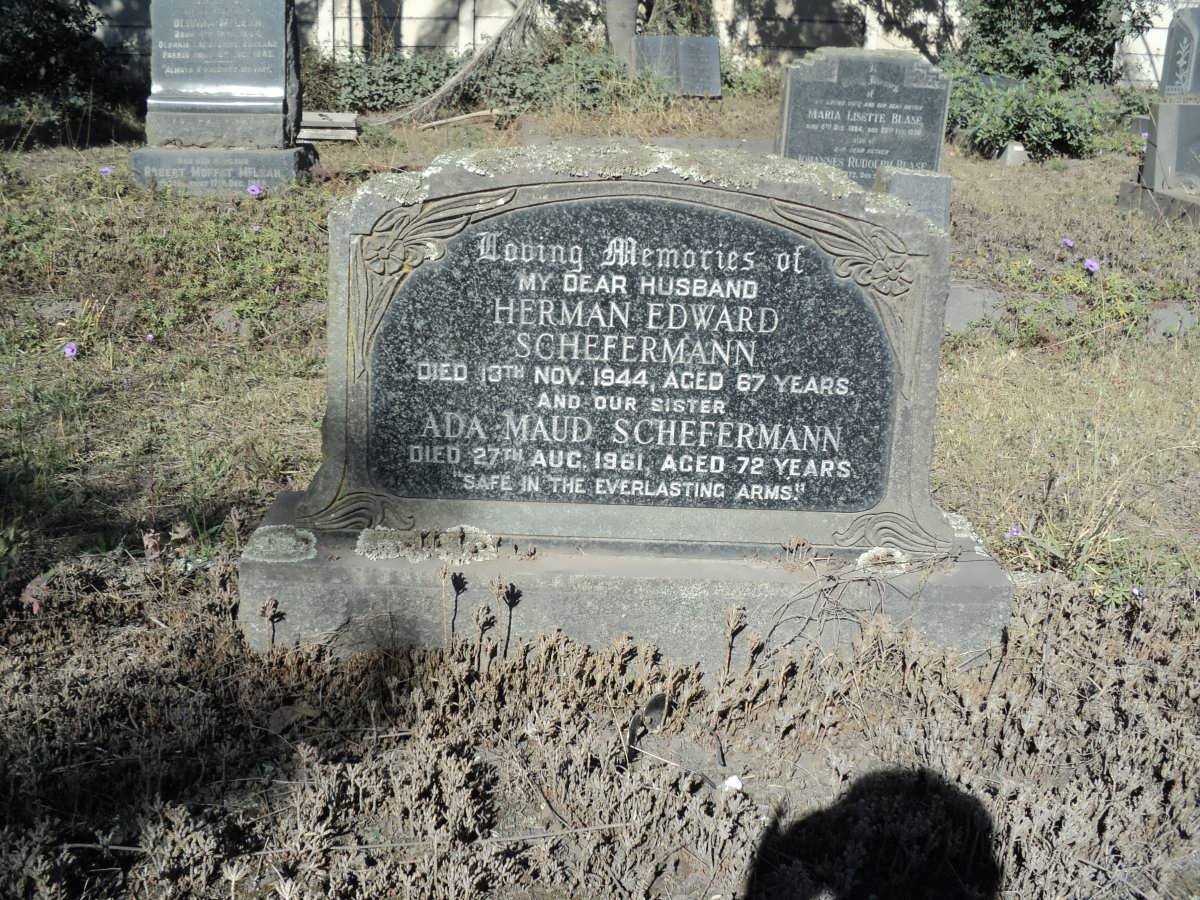 SCHEFERMANN Herman Edward -1944 &amp; Ada Maud -1961