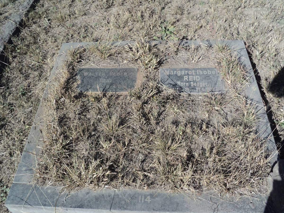 REID Walter Robert -19?? &amp; Margaret Isobel SEAGER 1921-19??