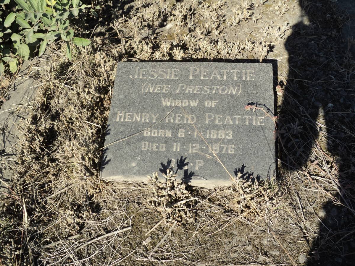 PEATTIE Jessie nee PRESTON 1883-1976
