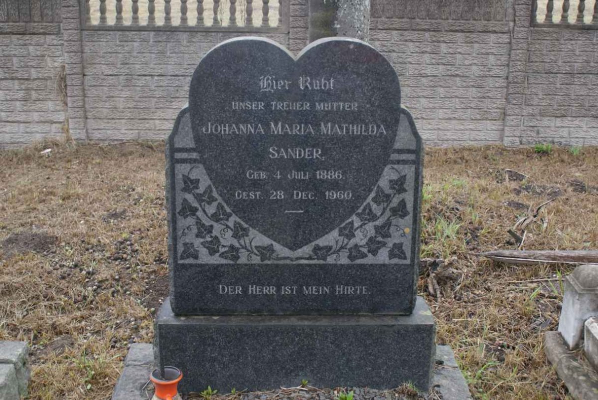 SANDER Johanna Maria Mathilda 1886-1960 