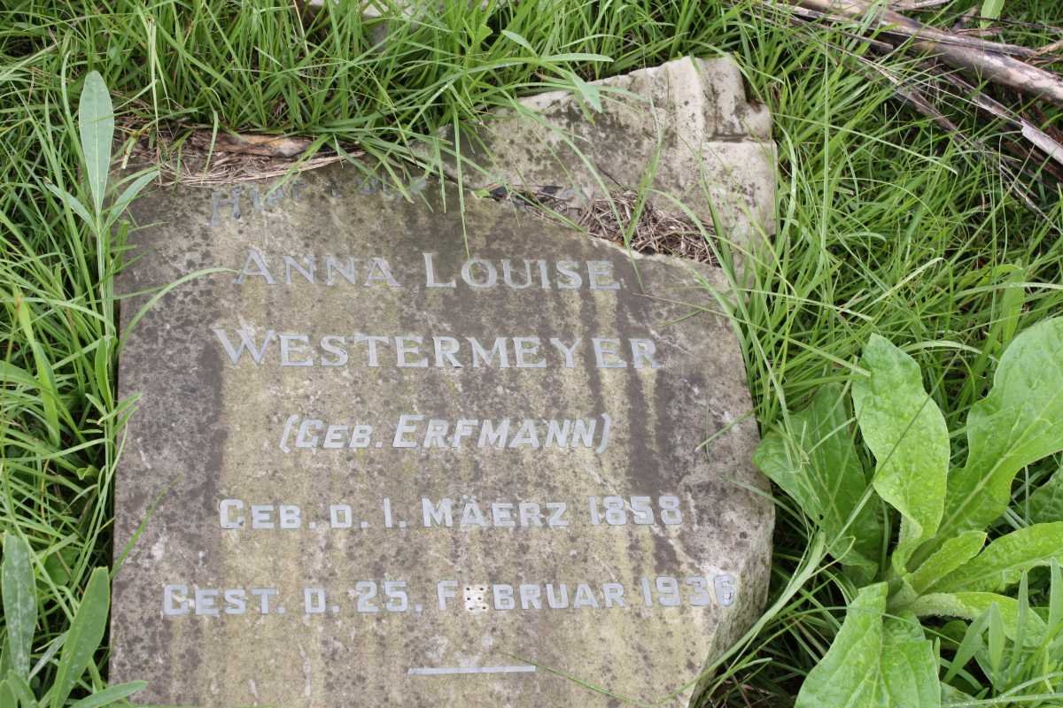 WESTERMEYER Anna Louise nee ERFMANN 1858-1936