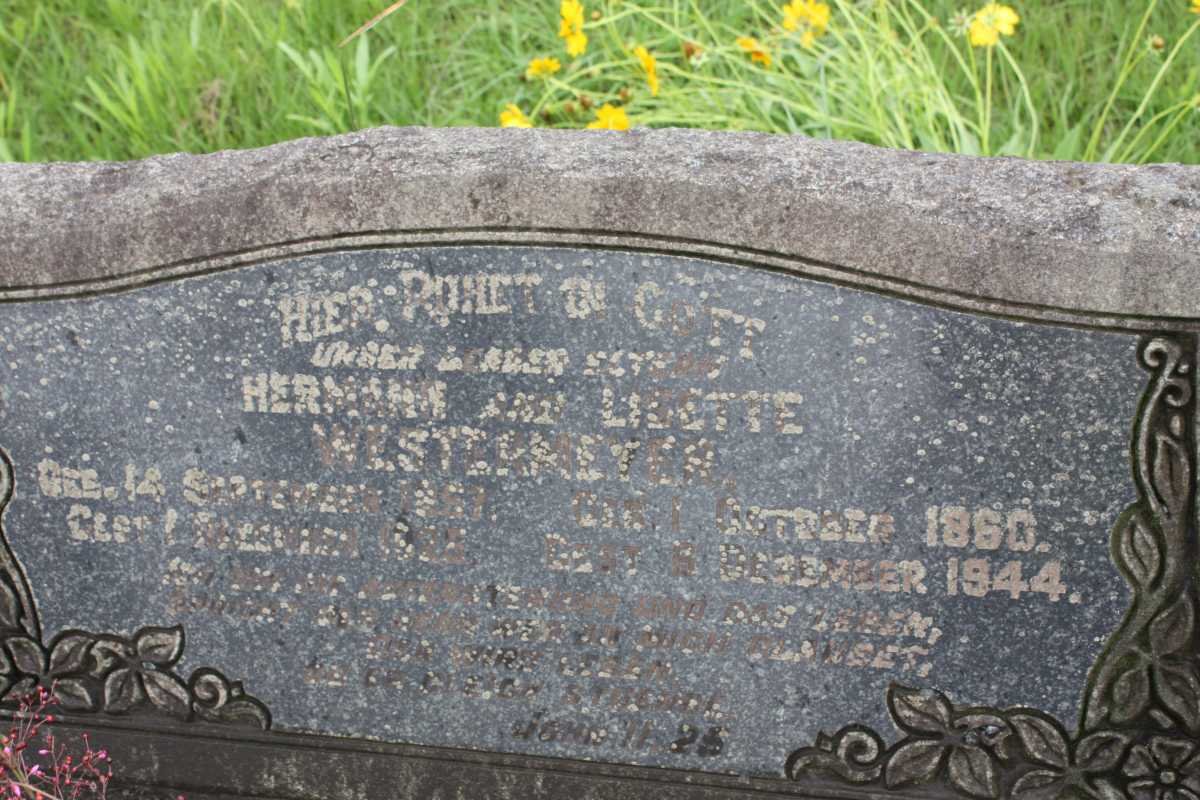 WESTERMEYER Herman 1857-1925 &amp; Lisette 1860-1944