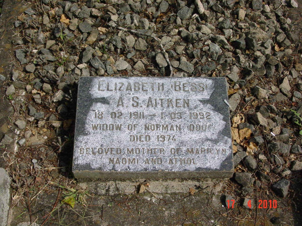 AITKEN Elizabeth A.S. 1911-1992 