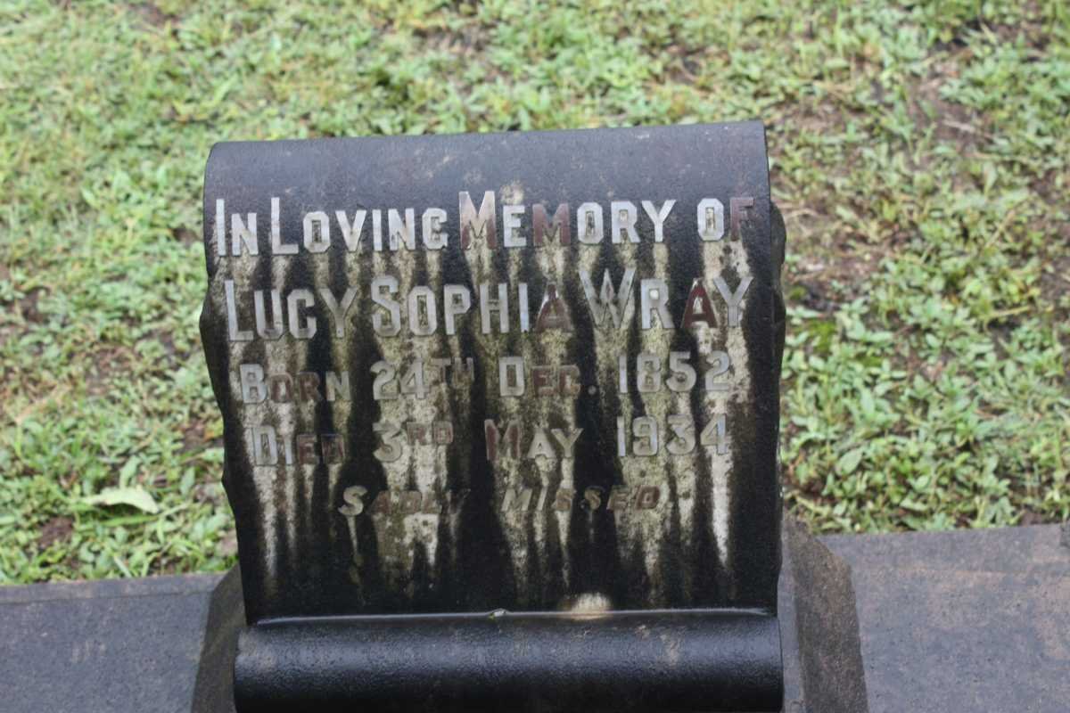 WRAY Lucy Sophia 1852-1934