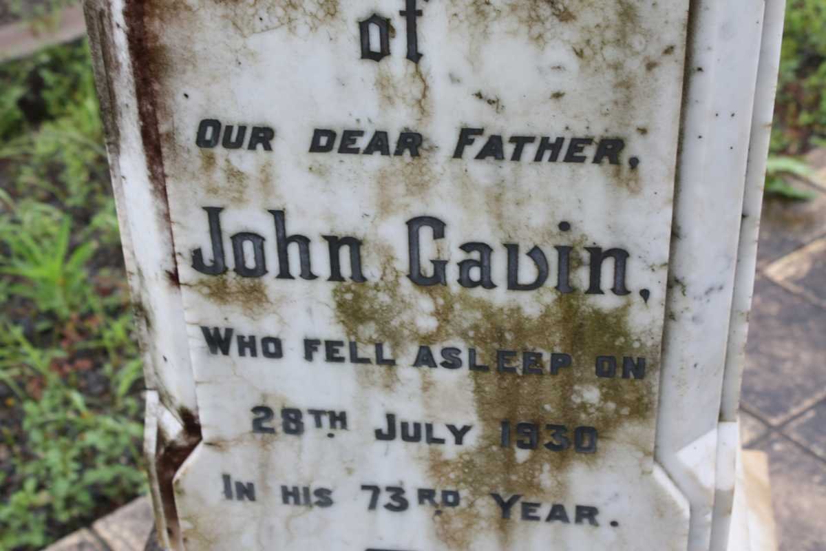 GAVIN John -1930