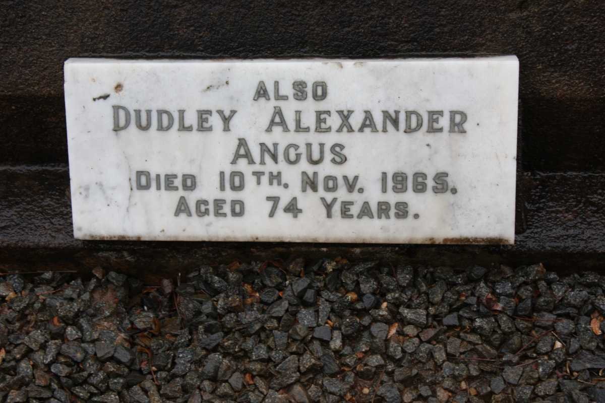 EVANS Richard -1938 &amp; Mary Jane -1985 :: ANGUS Dudley Alexander  -1965
