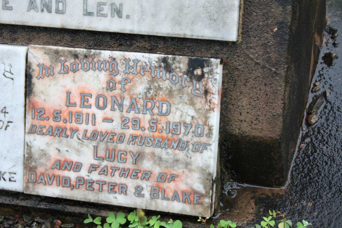 SHEPHEARD Beatrice 1875-1934 :: SHEPEARD Leonard 1911-1970 &amp; Lucy 1918-1994