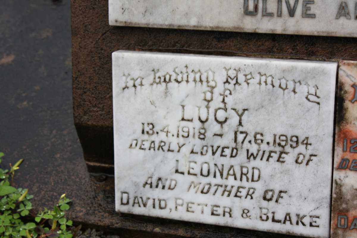 SHEPHEARD Beatrice 1875-1934 :: SHEPEARD Leonard 1911-1970 &amp; Lucy 1918-1994
