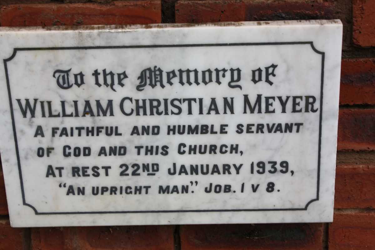 MEYER  William Christian -1939