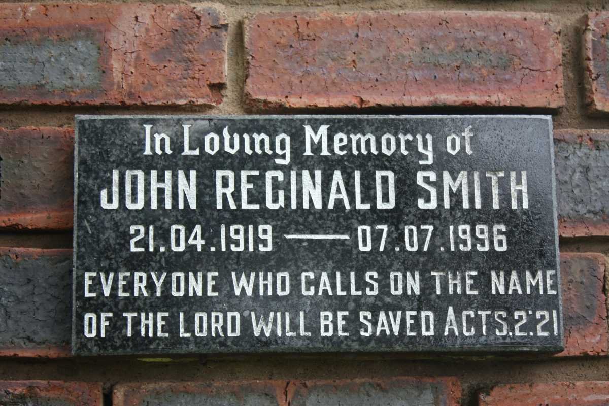 SMITH John Reginald 1919-1996