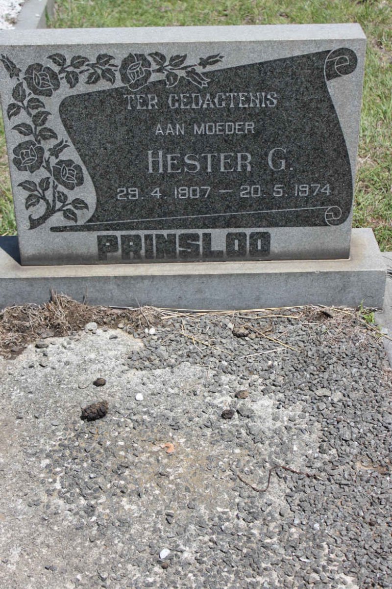 PRINSLOO Hester G. 1907-1974