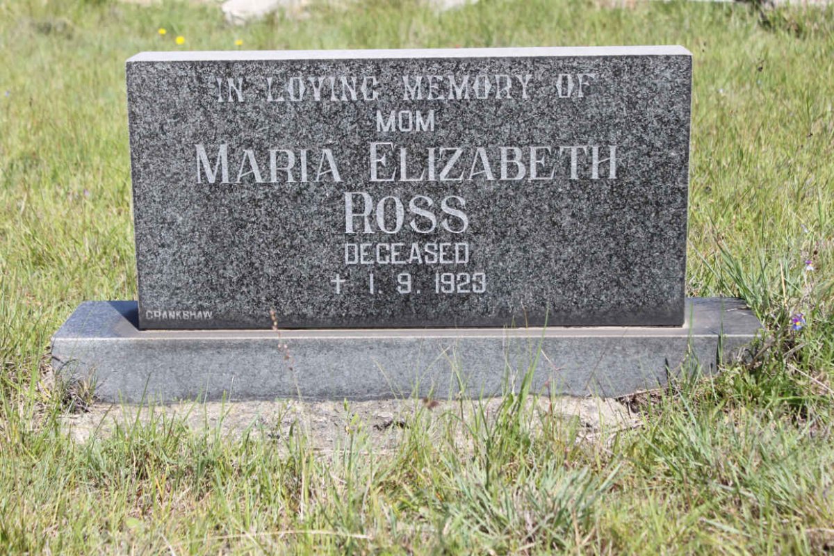 ROSS Maria Elizabeth -1923
