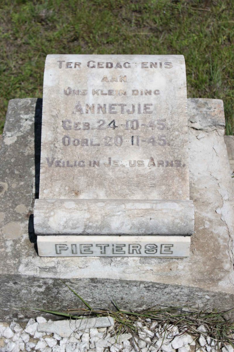 PIETERSE Annetjie 1945-1945