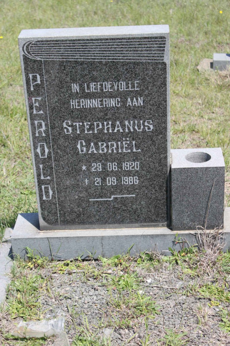 PEROLD Stephanus Gabriel 1920-1986