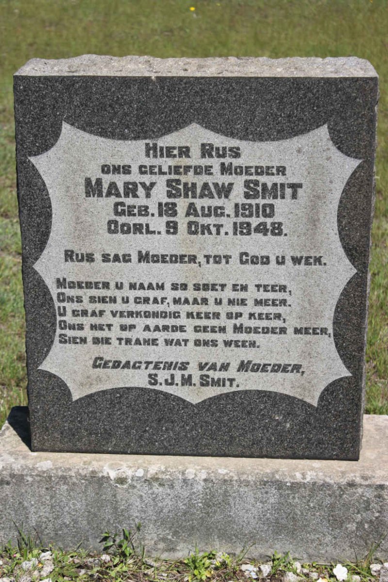 SMIT Mary Shaw 1910-1948